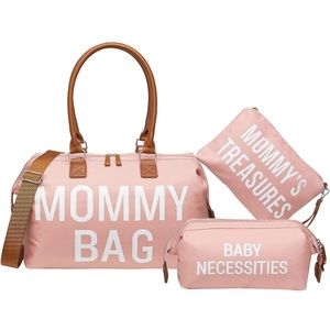 Pink Diaper Bag Set
